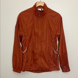 Clique Orange Lightweight Windbreaker Jacket